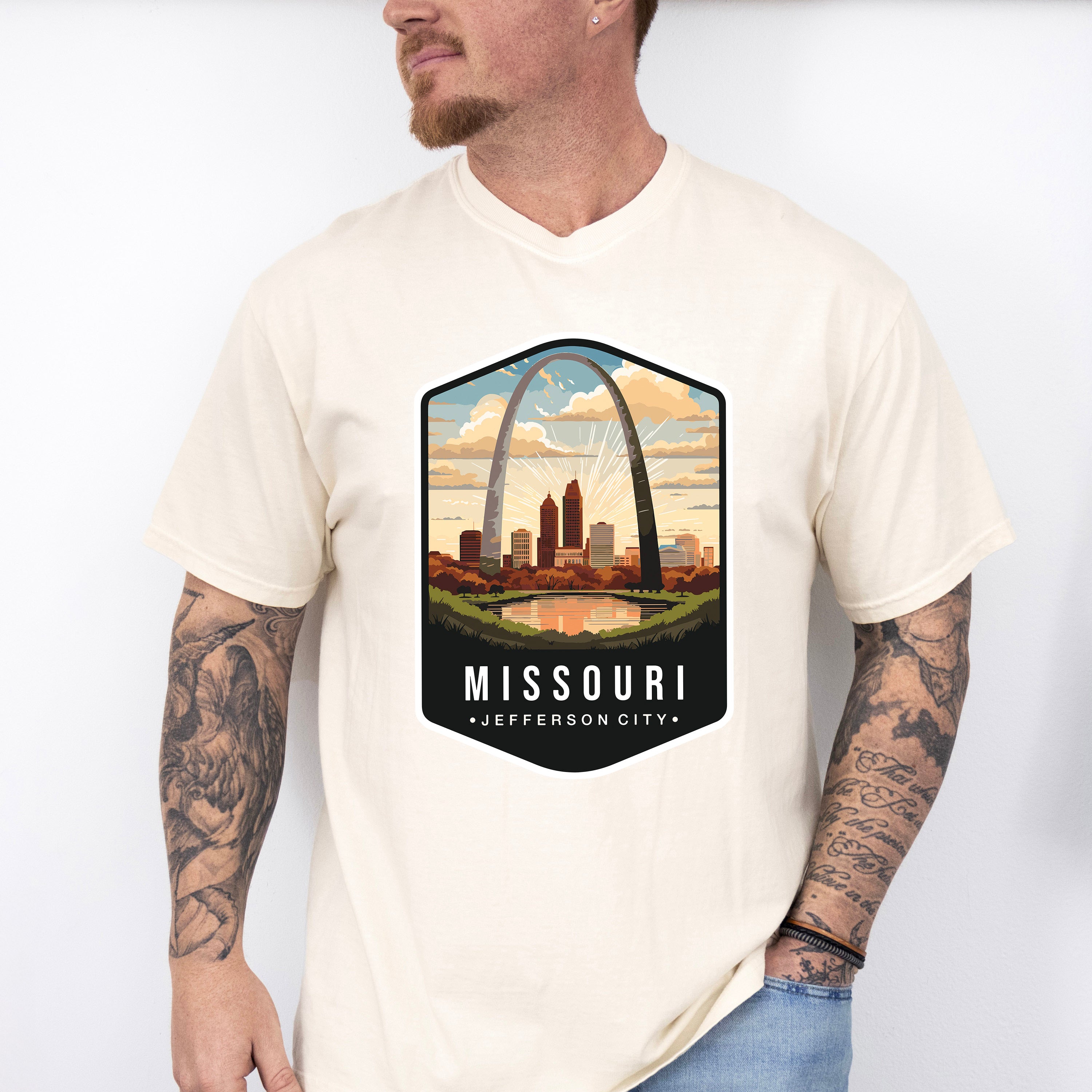 Missouri Jefferson City - States &amp; Cities Unisex Crewneck T-Shirt Sweatshirt Hoodie