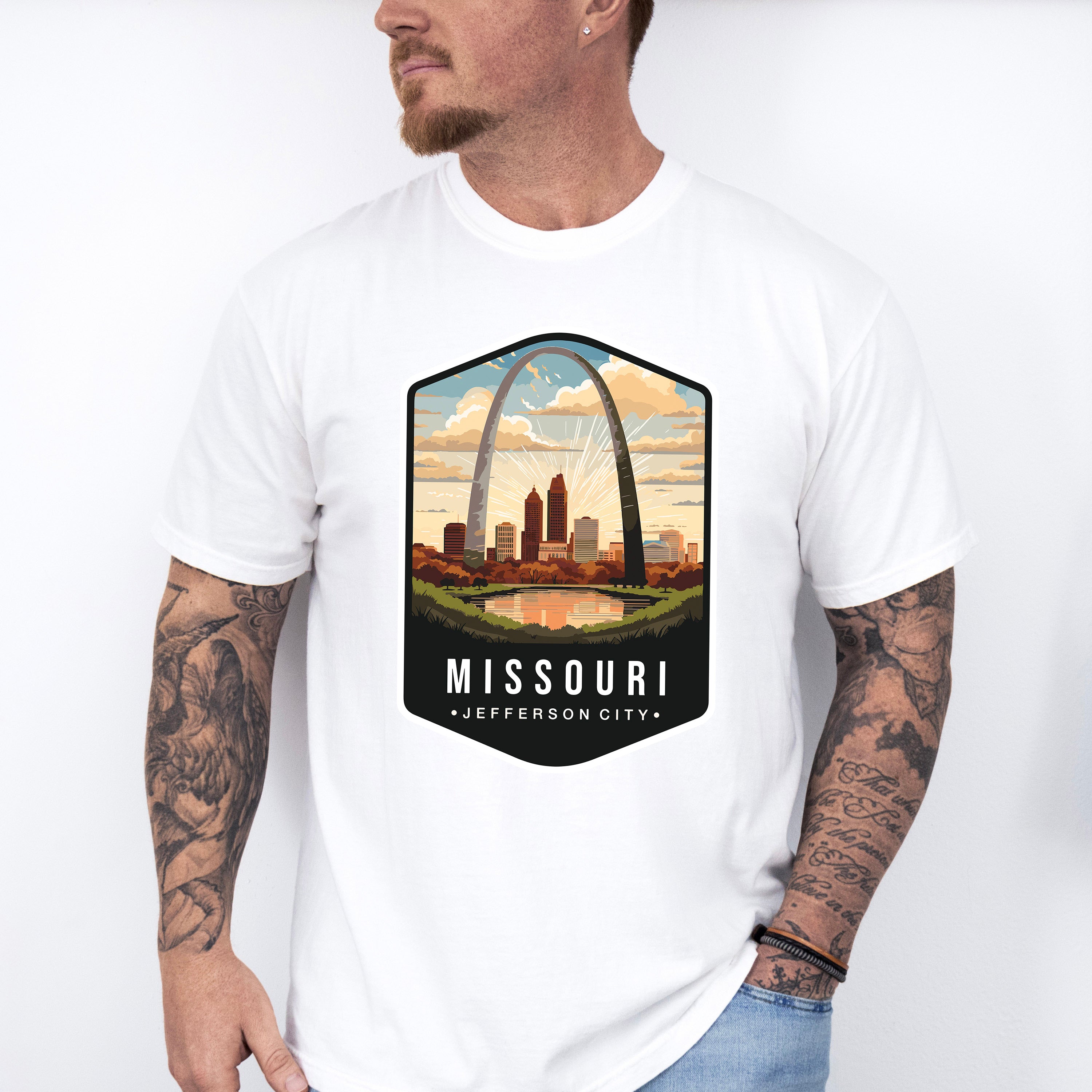 Missouri Jefferson City - States &amp; Cities Unisex Crewneck T-Shirt Sweatshirt Hoodie