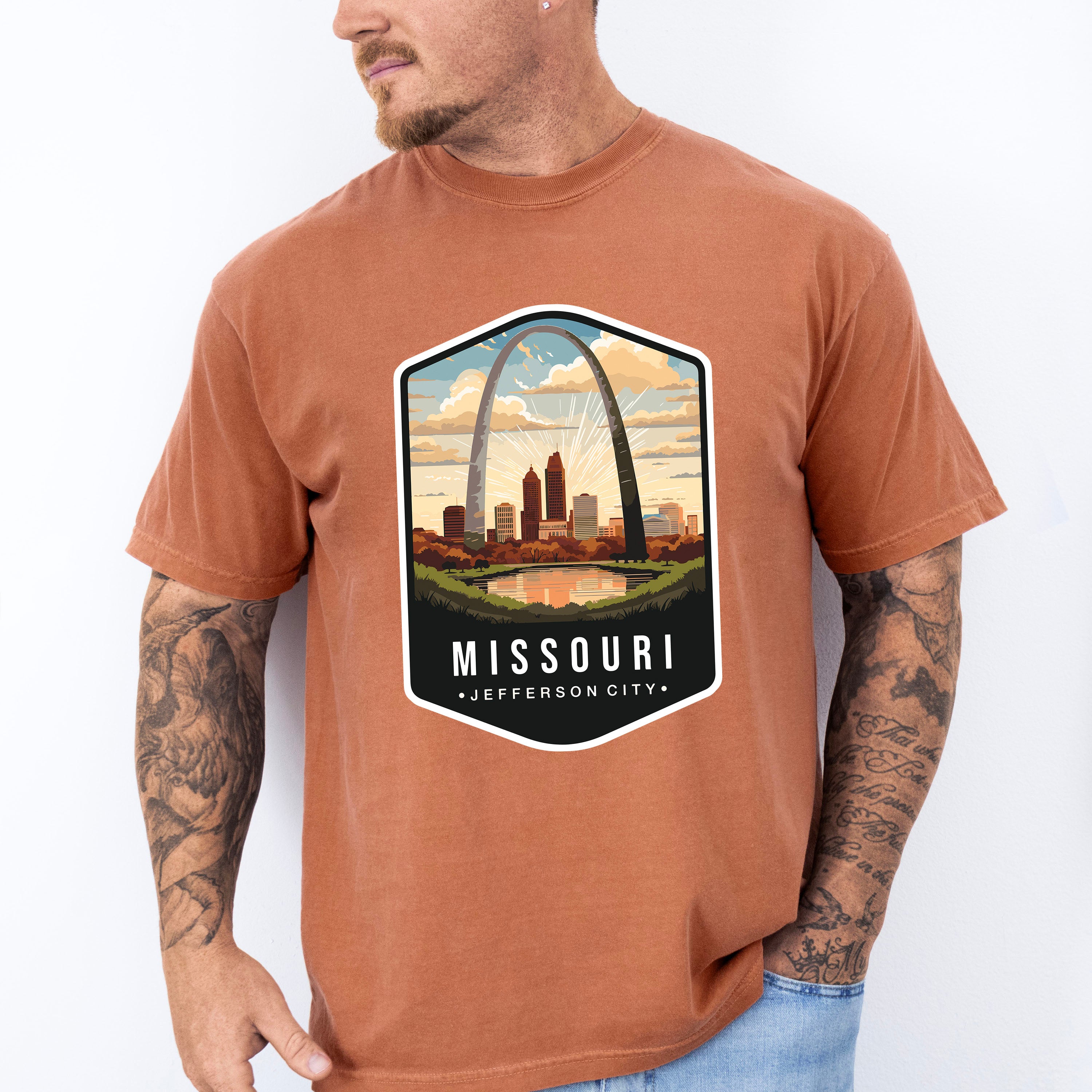 Missouri Jefferson City - States &amp; Cities Unisex Crewneck T-Shirt Sweatshirt Hoodie