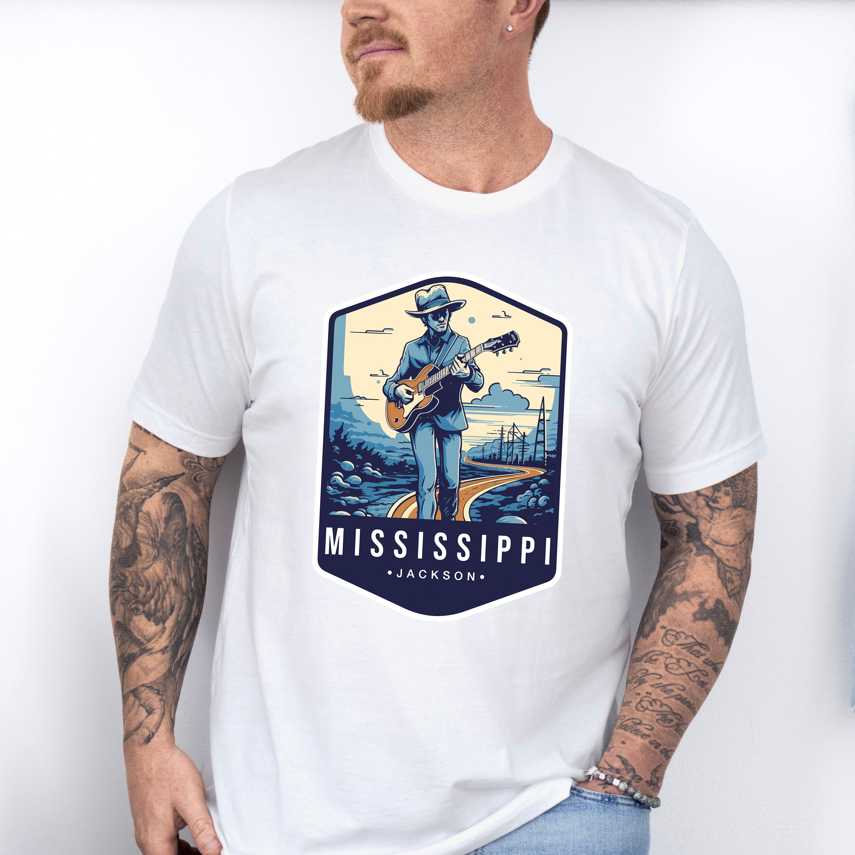 Mississippi Jackson - States &amp; Cities Unisex Crewneck T-Shirt Sweatshirt Hoodie