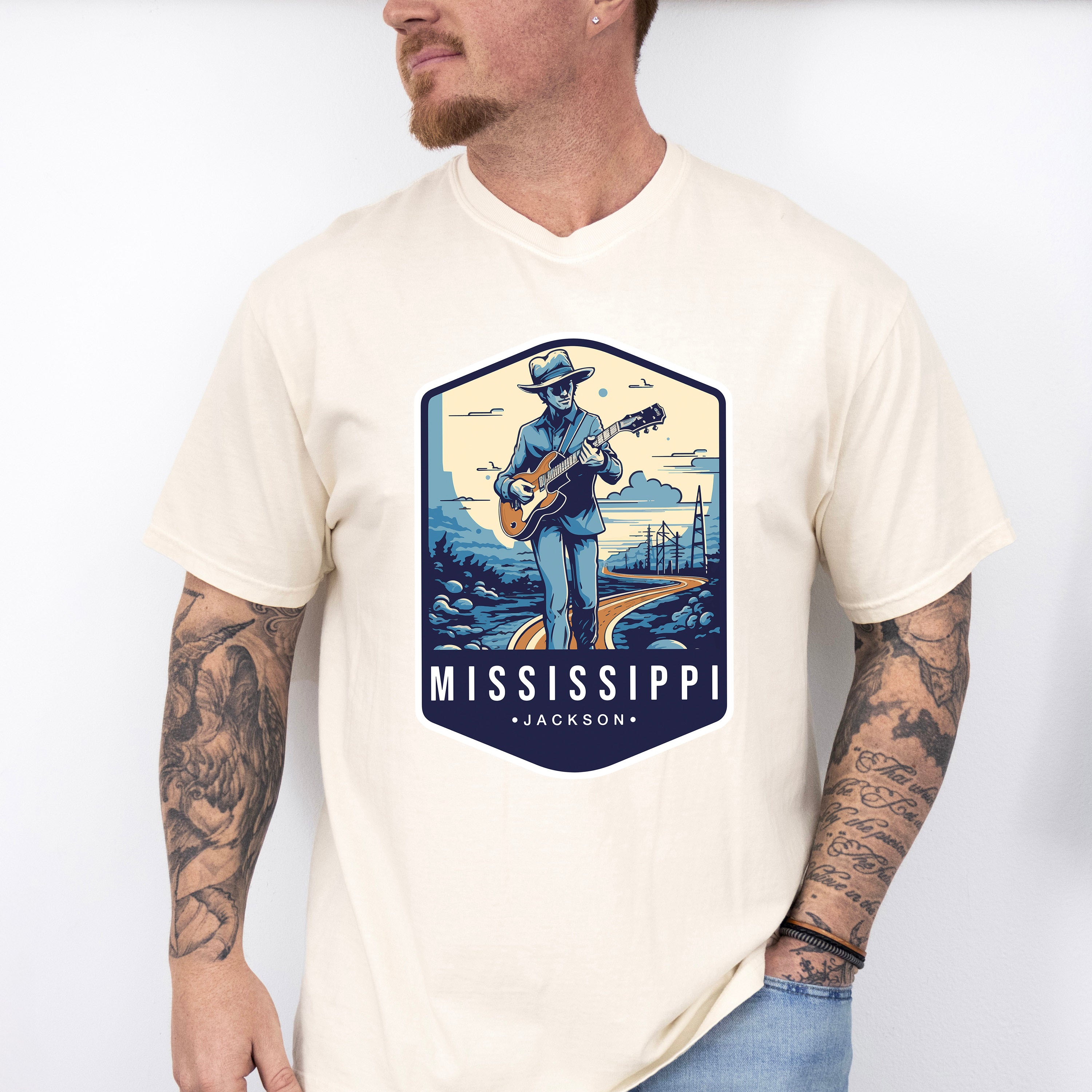 Mississippi Jackson - States &amp; Cities Unisex Crewneck T-Shirt Sweatshirt Hoodie
