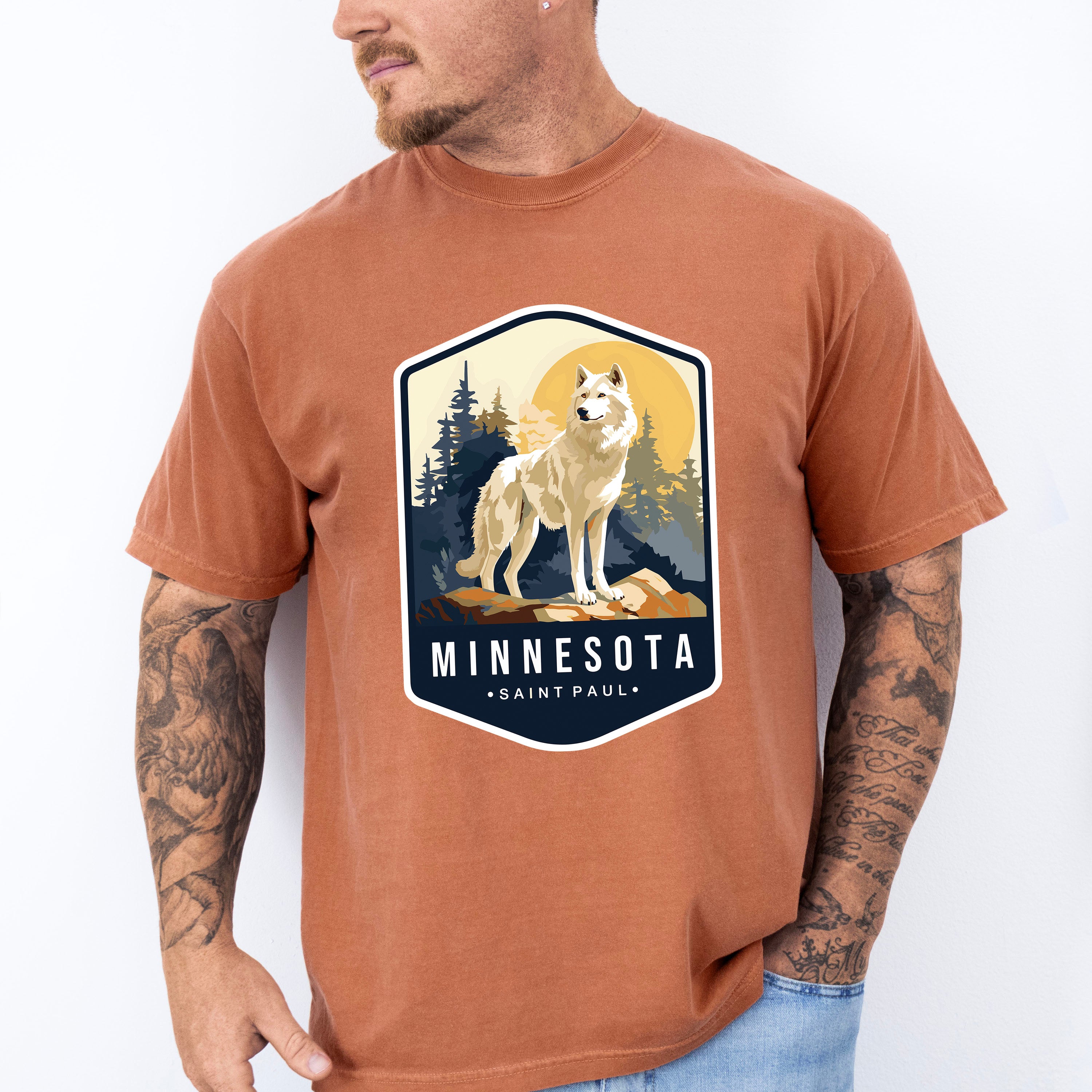 Minnesota Saint Paul - States &amp; Cities Unisex Crewneck T-Shirt Sweatshirt Hoodie