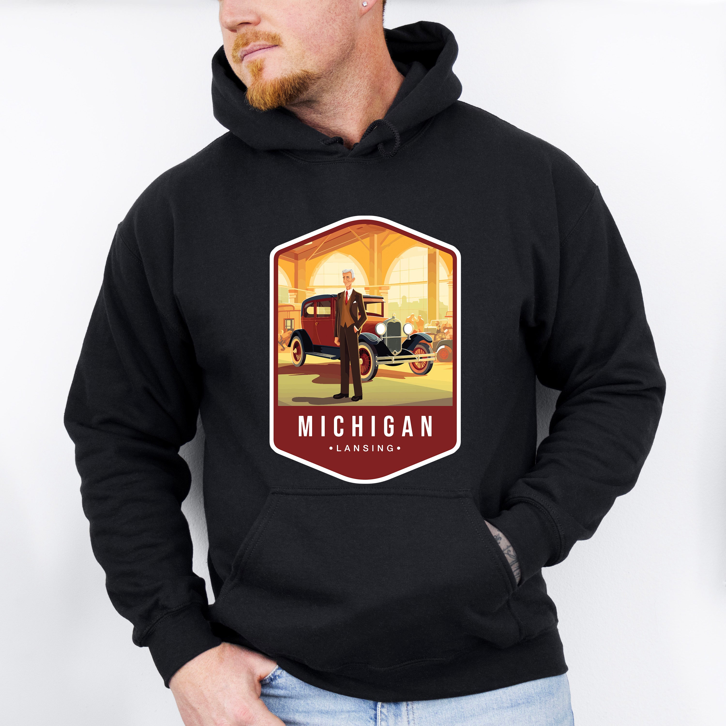 Michigan Lansing - States &amp; Cities Unisex Crewneck T-Shirt Sweatshirt Hoodie