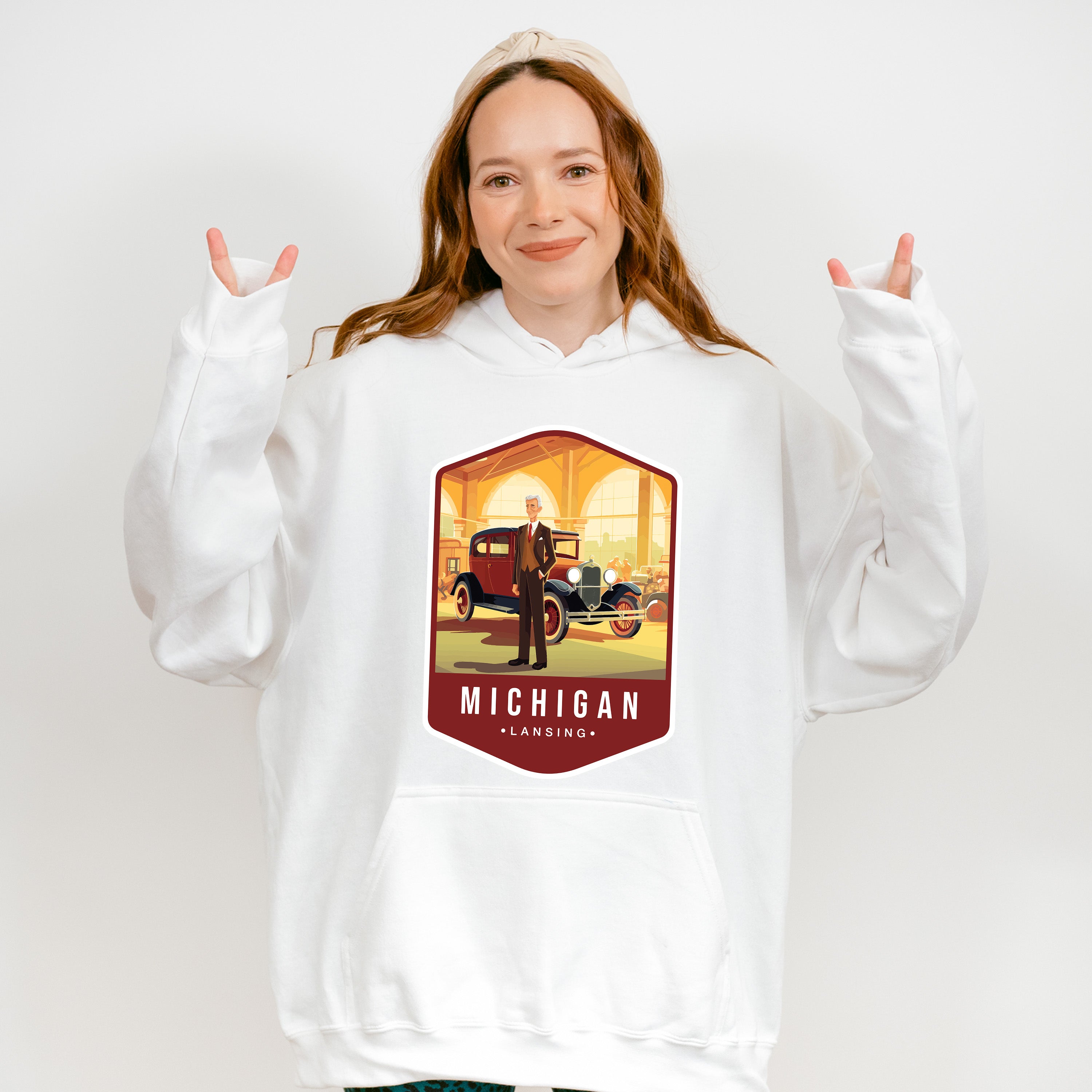 Michigan Lansing - States &amp; Cities Unisex Crewneck T-Shirt Sweatshirt Hoodie