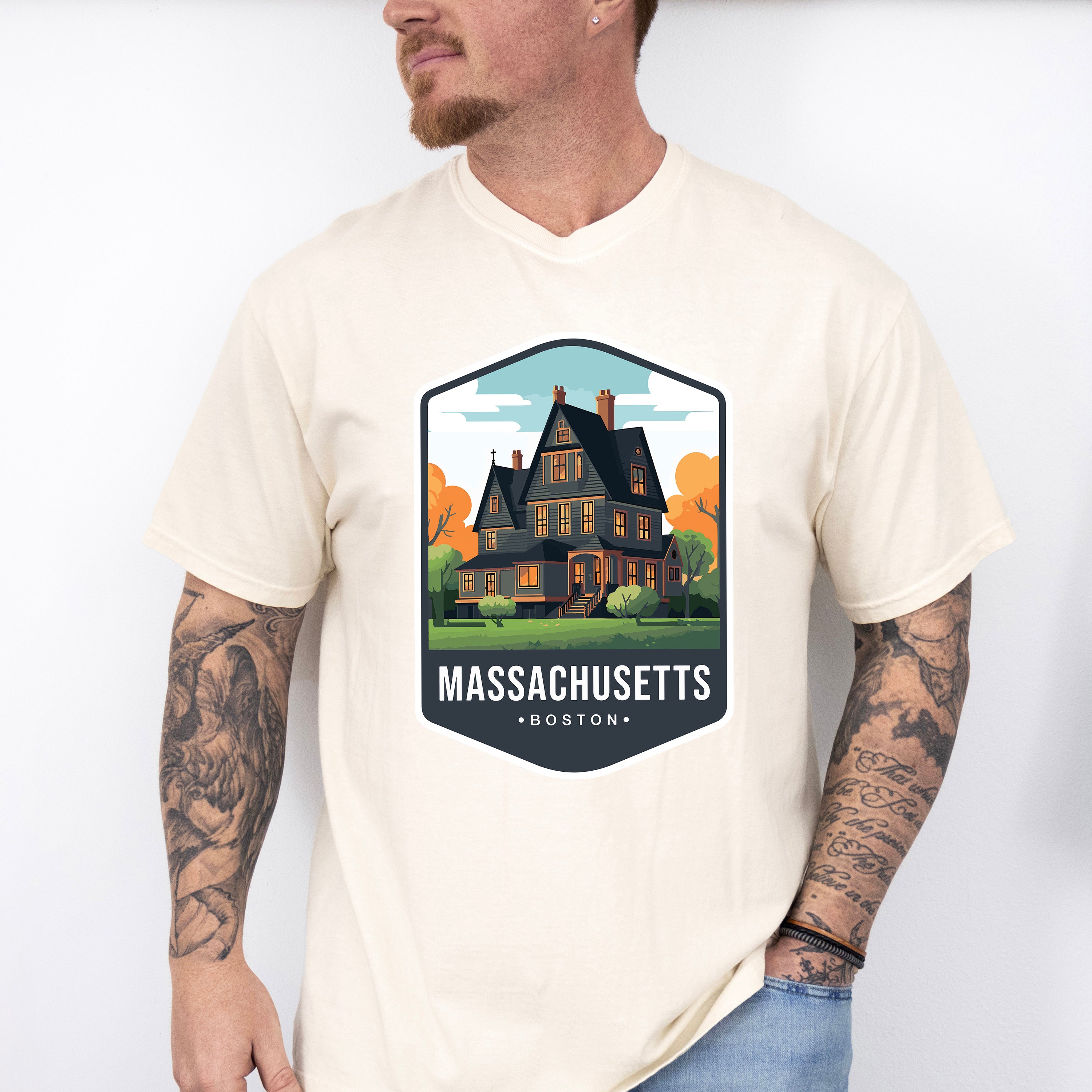 Massachusetts Boston - States &amp; Cities Unisex Crewneck T-Shirt Sweatshirt Hoodie