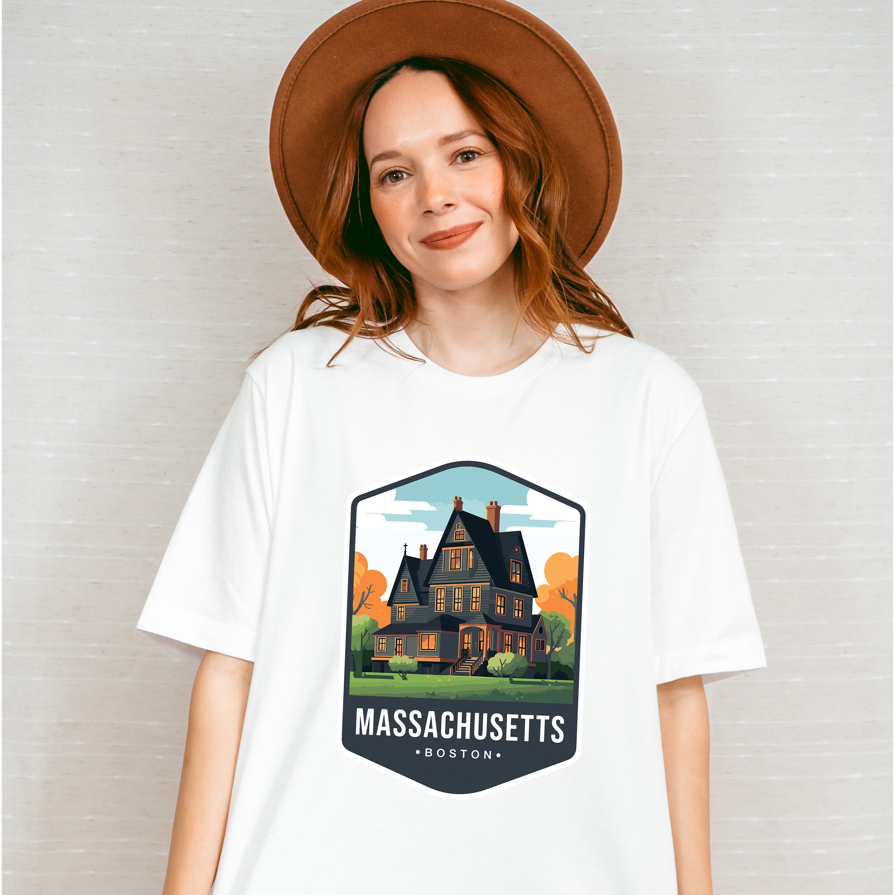 Massachusetts Boston - States &amp; Cities Unisex Crewneck T-Shirt Sweatshirt Hoodie