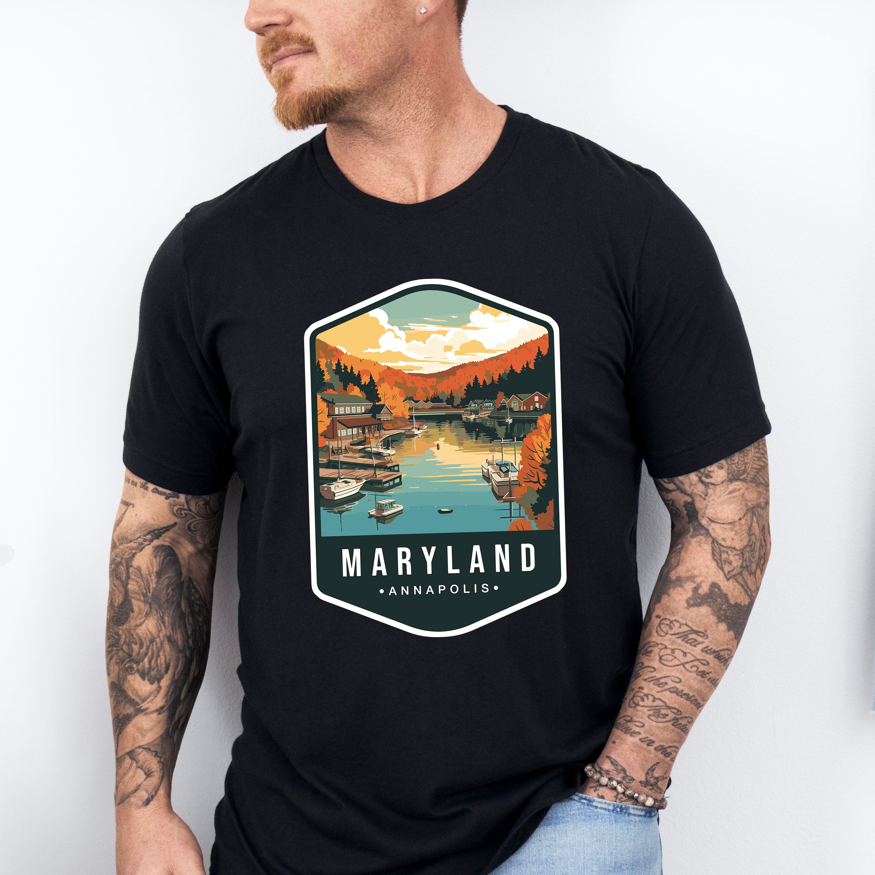 Maryland Annapolis - States &amp; Cities Unisex Crewneck T-Shirt Sweatshirt Hoodie