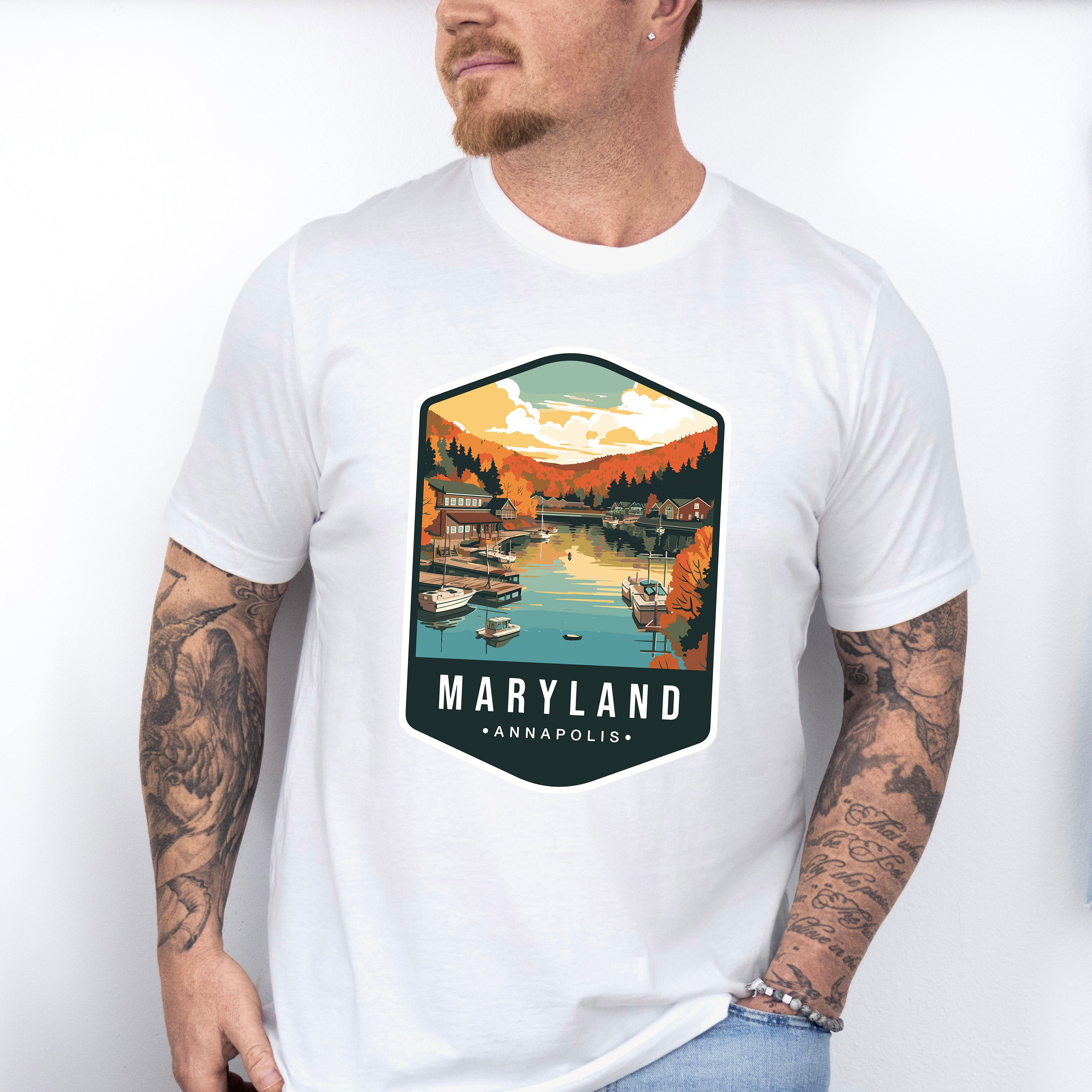 Maryland Annapolis - States &amp; Cities Unisex Crewneck T-Shirt Sweatshirt Hoodie