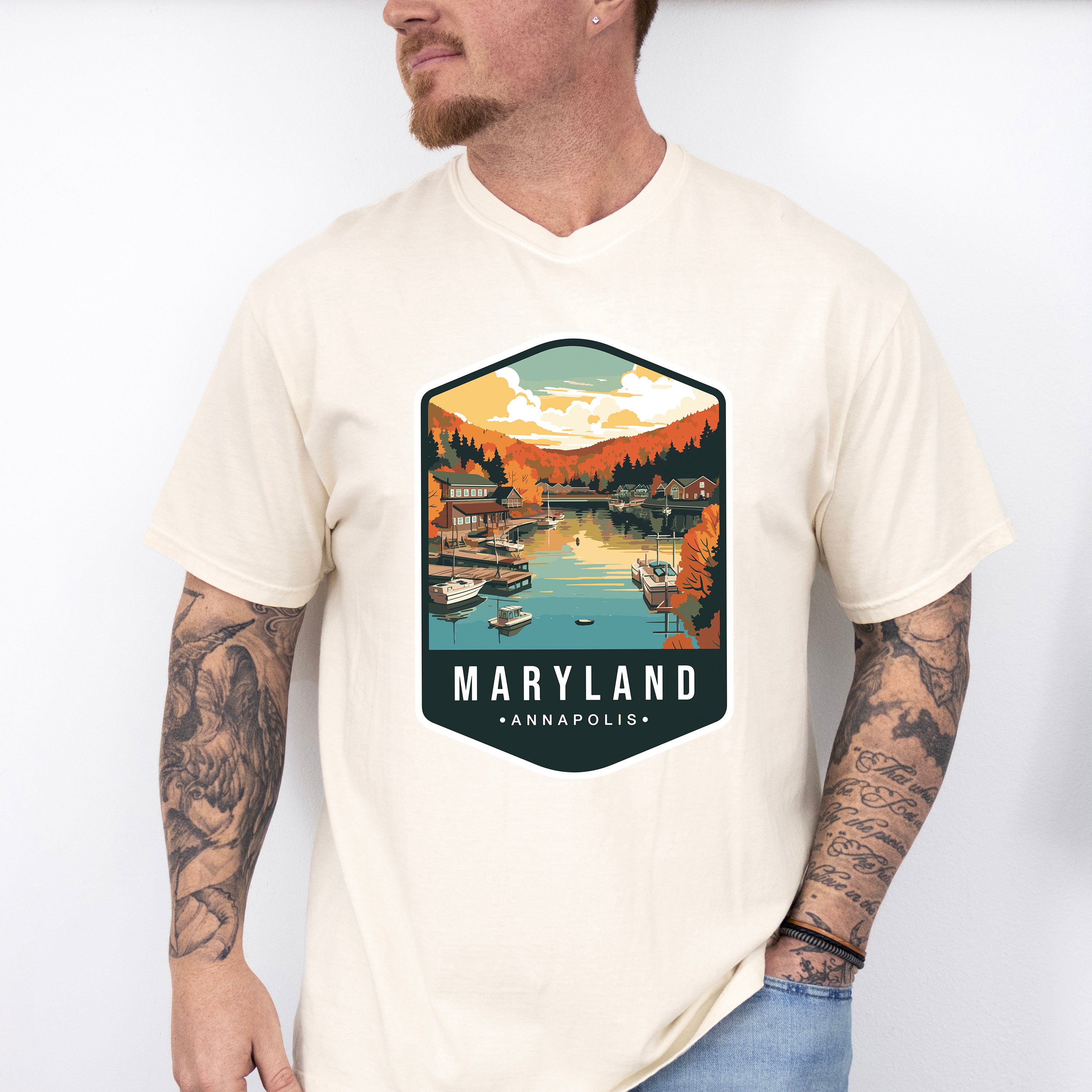 Maryland Annapolis - States &amp; Cities Unisex Crewneck T-Shirt Sweatshirt Hoodie