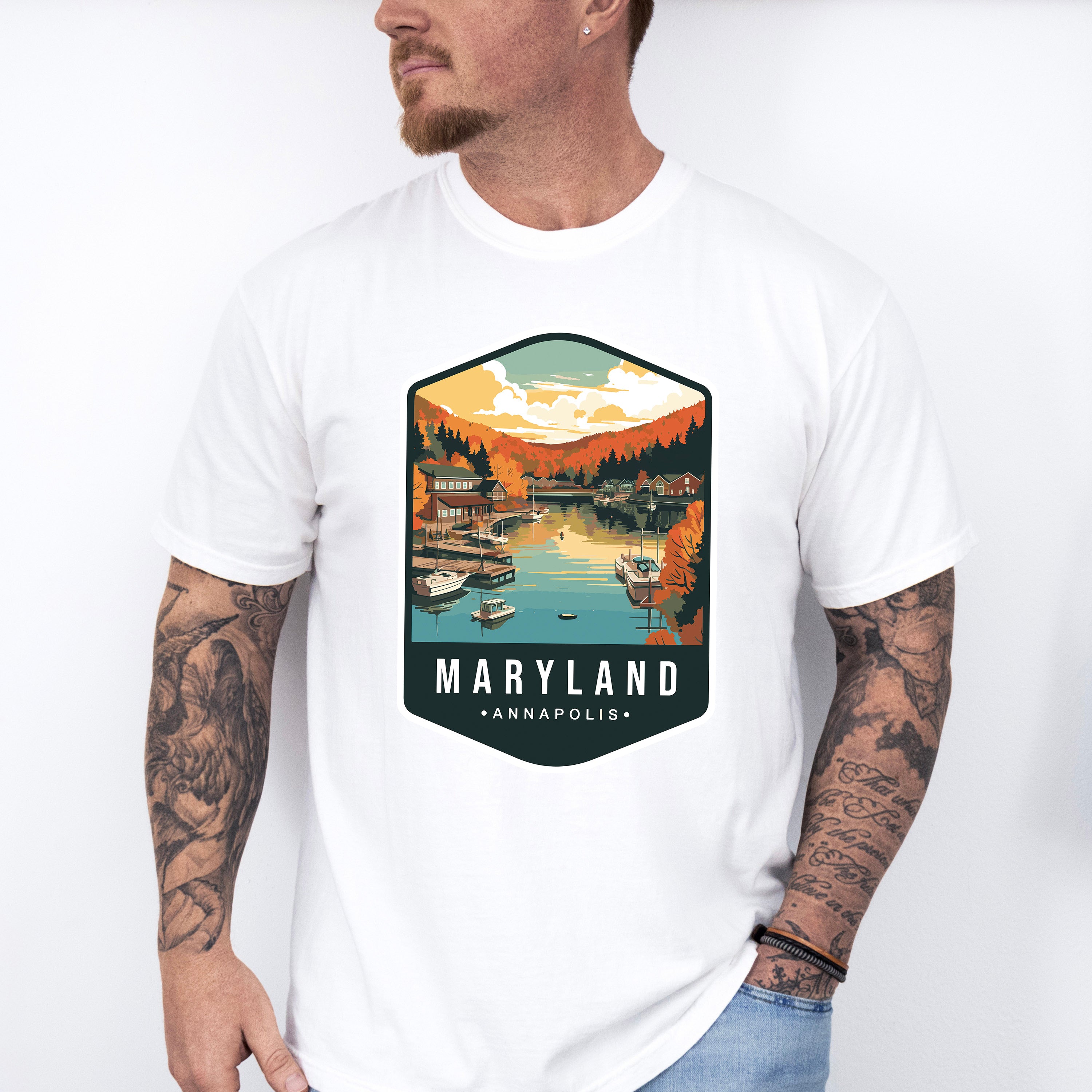 Maryland Annapolis - States &amp; Cities Unisex Crewneck T-Shirt Sweatshirt Hoodie