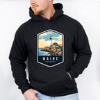 Maine Augusta - States & Cities Unisex Crewneck T-Shirt Sweatshirt Hoodie