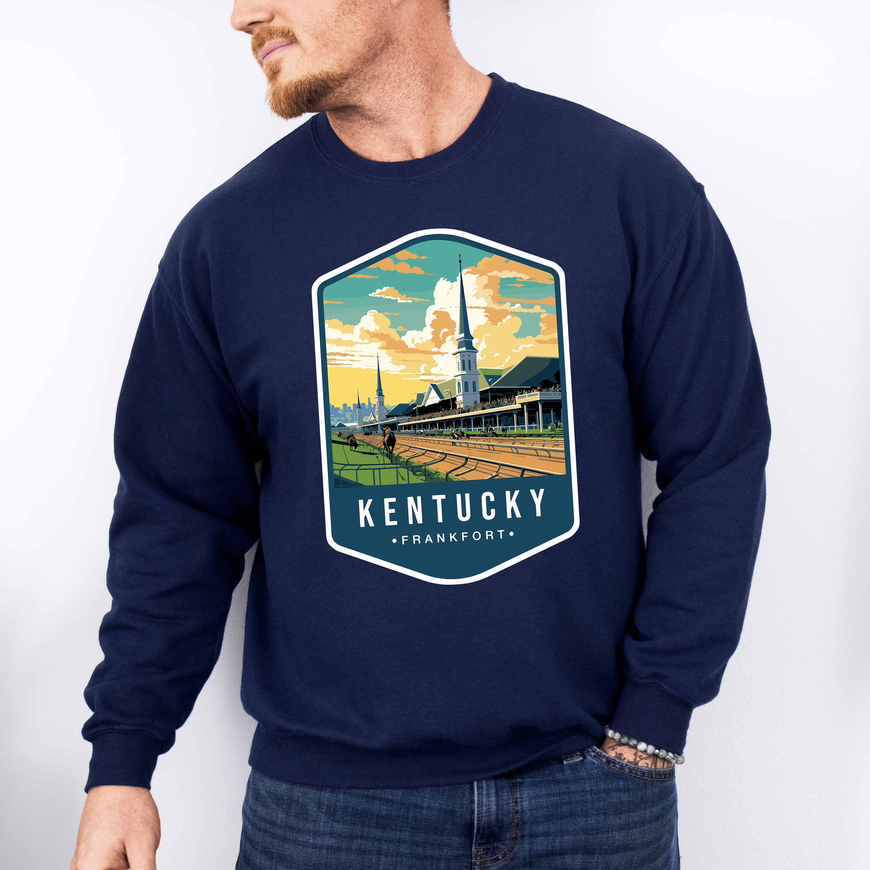 Kentucky Frankfort - States &amp; Cities Unisex Crewneck T-Shirt Sweatshirt Hoodie