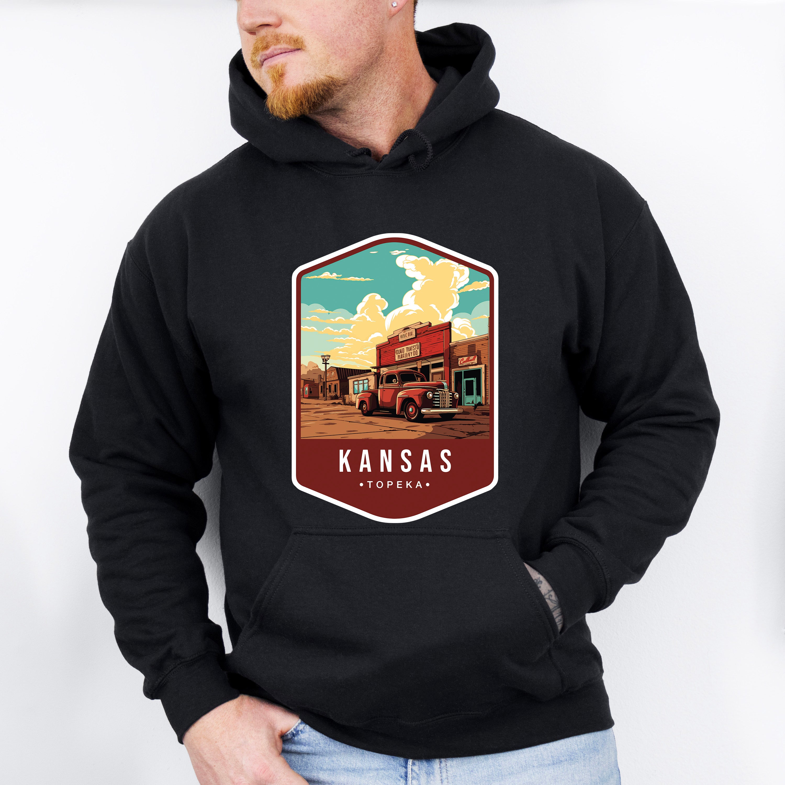 Kansas Topeka - States &amp; Cities Unisex Crewneck T-Shirt Sweatshirt Hoodie