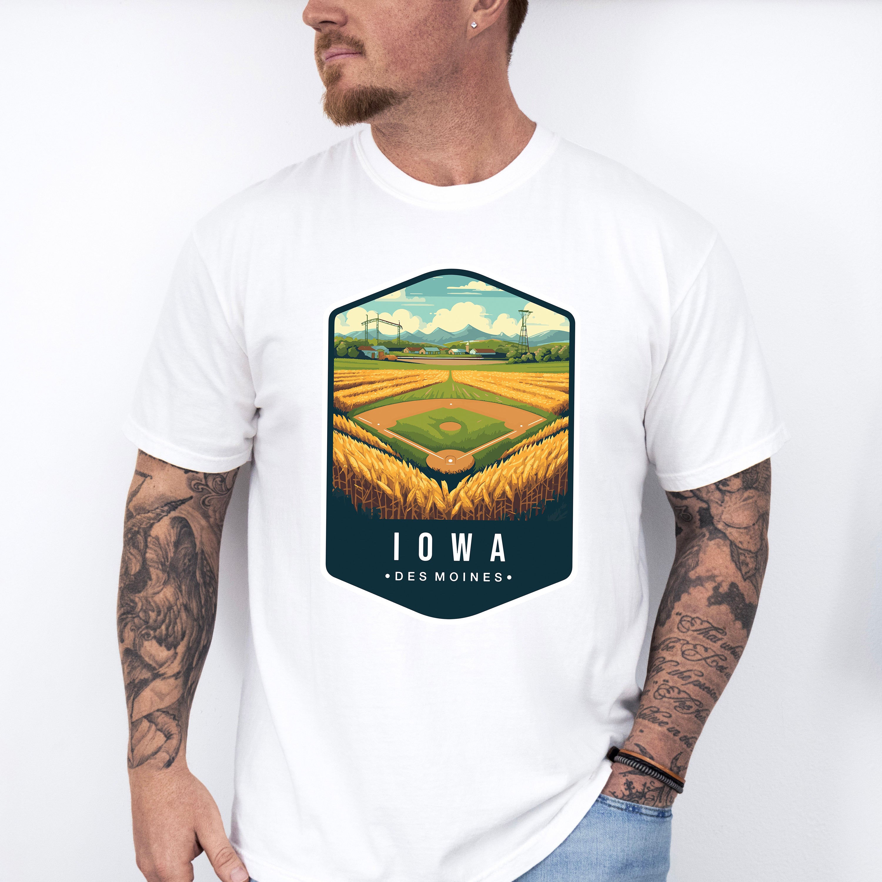Iowa Des Moines - States &amp; Cities Unisex Crewneck T-Shirt Sweatshirt Hoodie