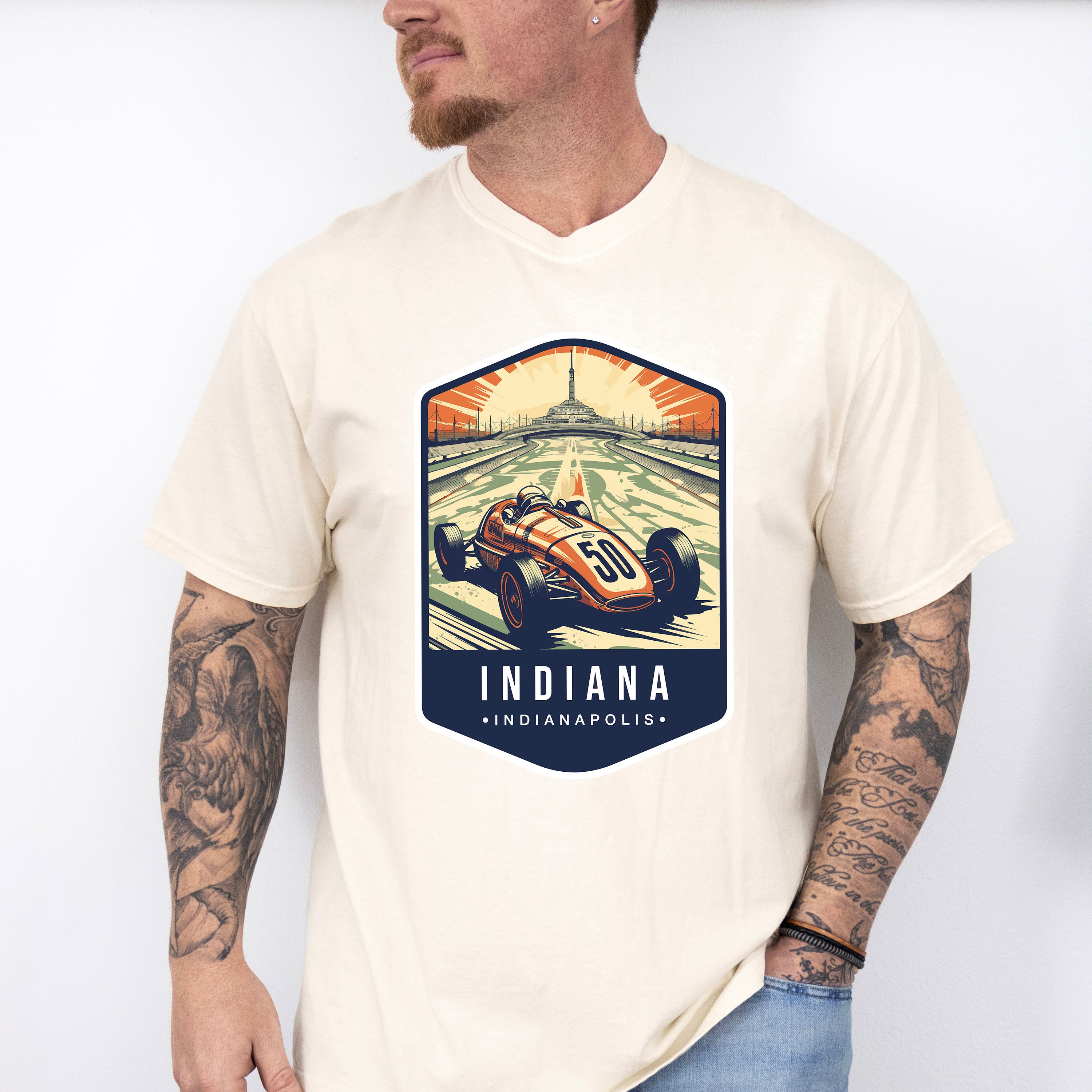 Indiana, Indianapolis - States &amp; Cities Unisex Crewneck T-Shirt Sweatshirt Hoodie