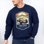 Indiana, Indianapolis - States & Cities Unisex Crewneck T-Shirt Sweatshirt Hoodie