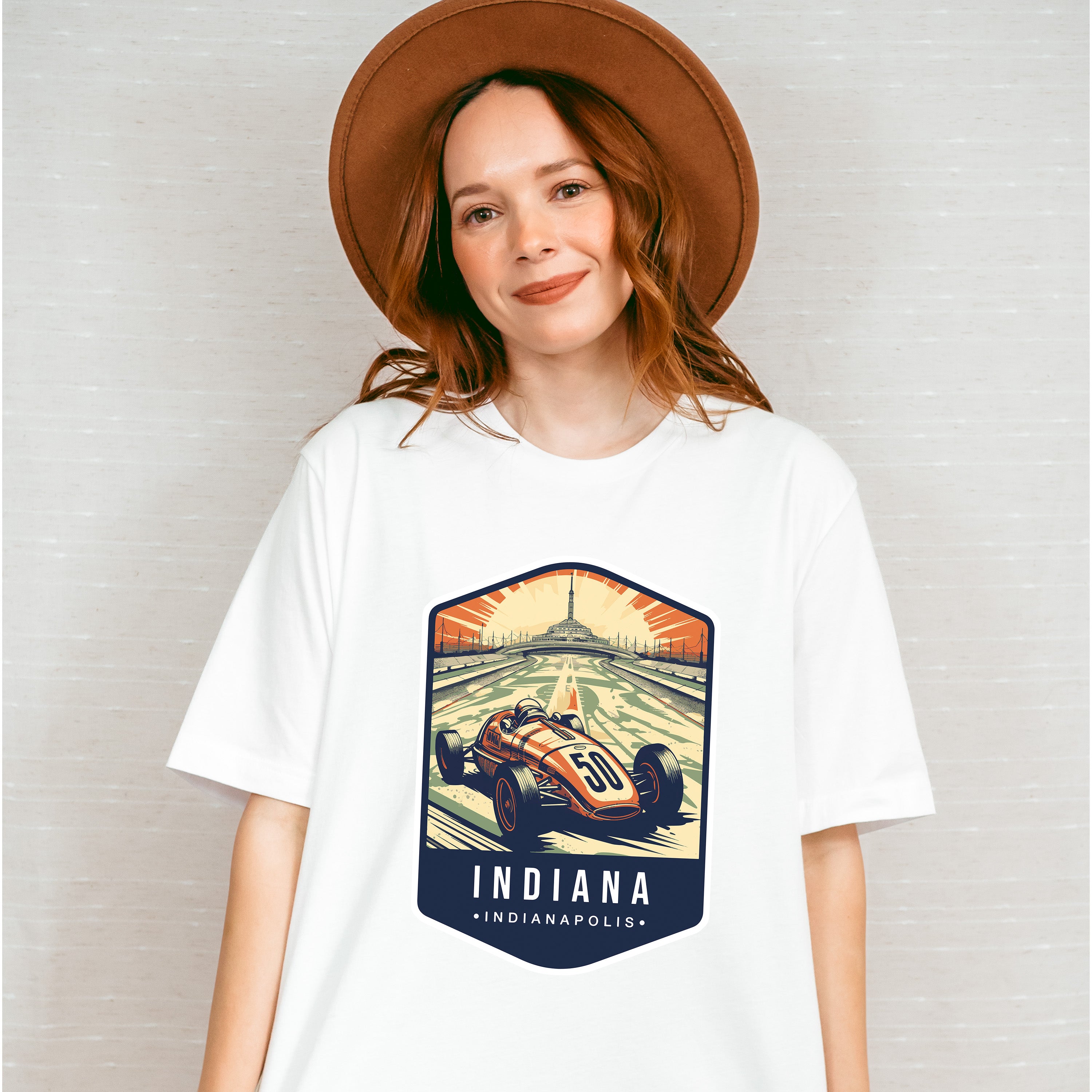 Indiana, Indianapolis - States &amp; Cities Unisex Crewneck T-Shirt Sweatshirt Hoodie