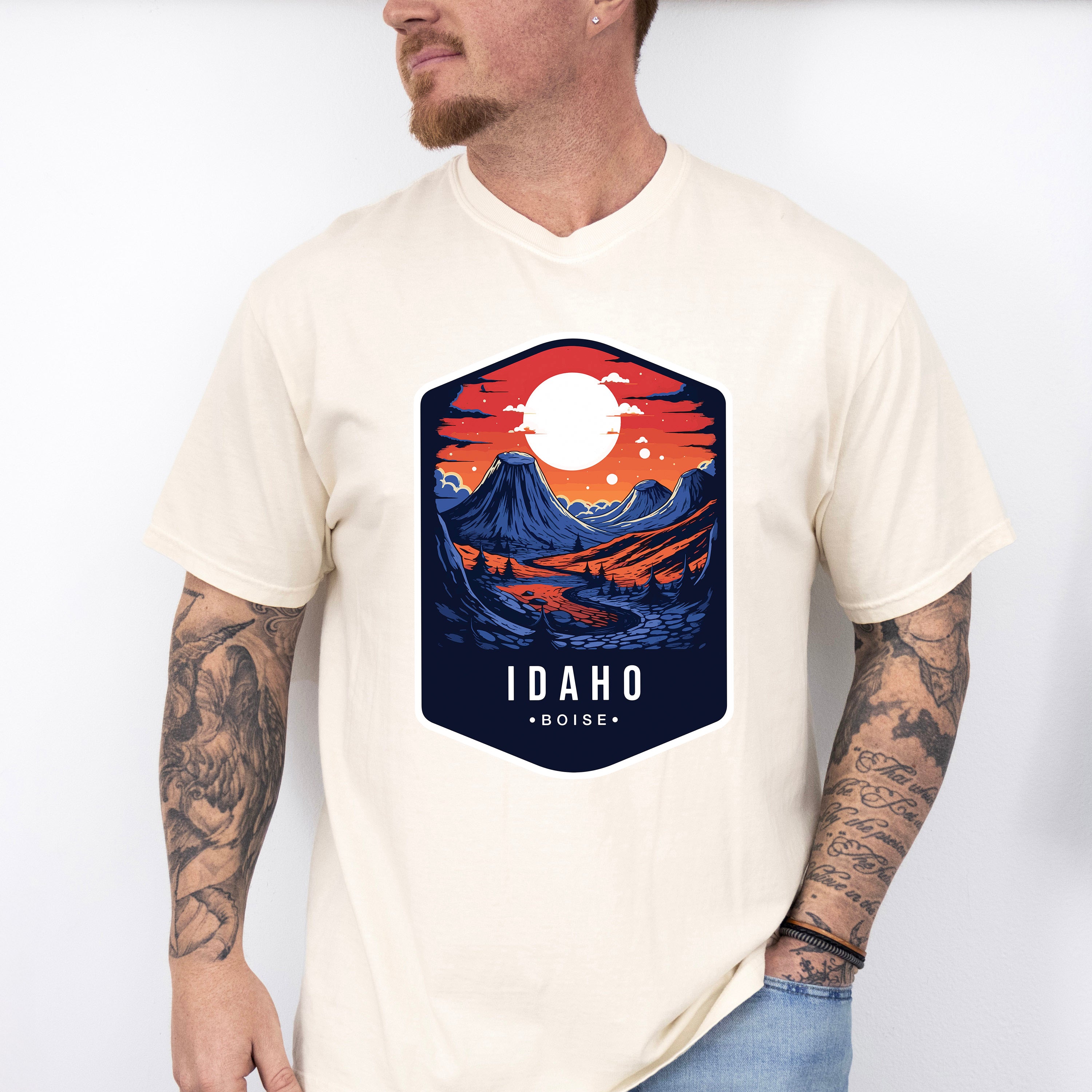 Idaho Boise - States &amp; Cities Unisex Crewneck T-Shirt Sweatshirt Hoodie