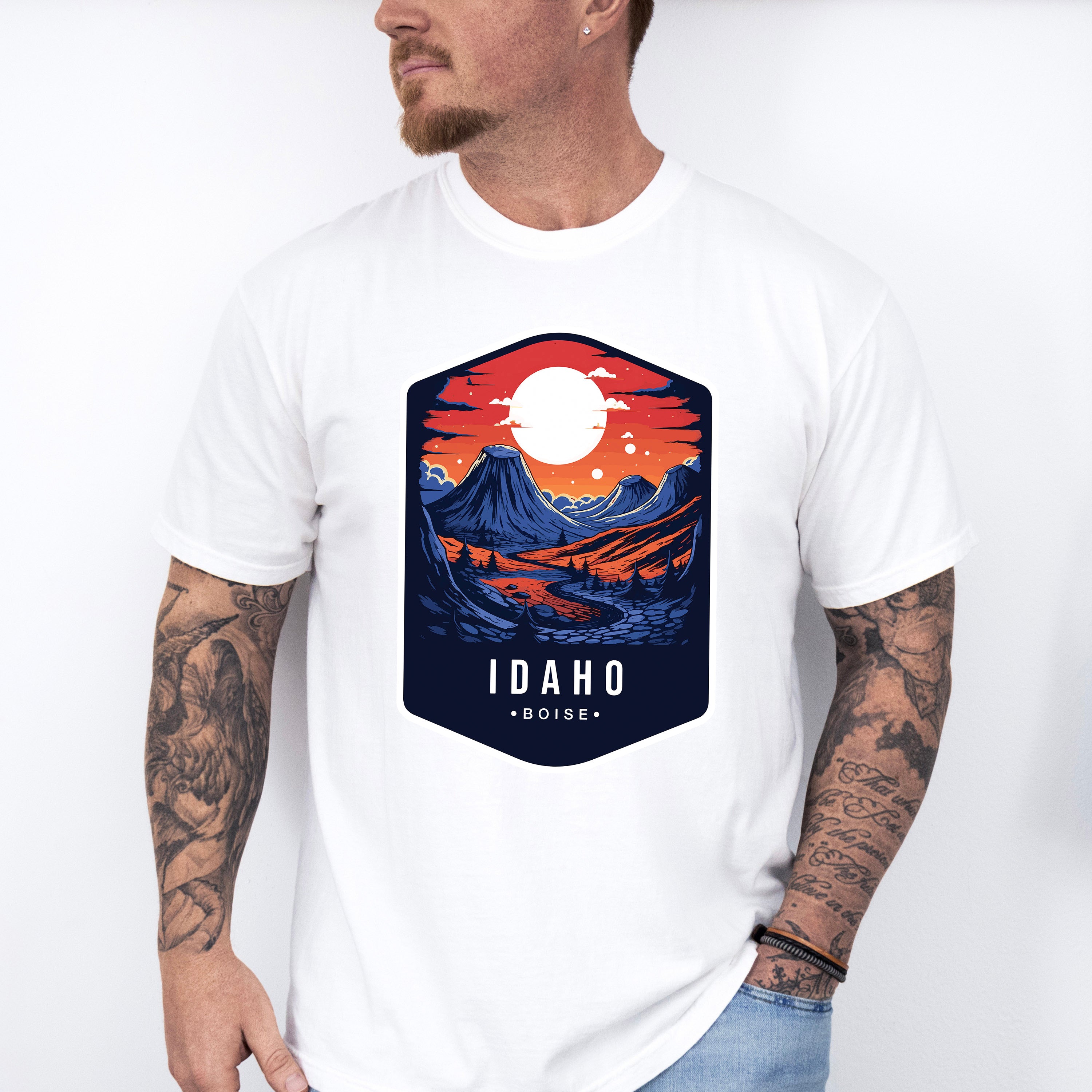 Idaho Boise - States &amp; Cities Unisex Crewneck T-Shirt Sweatshirt Hoodie