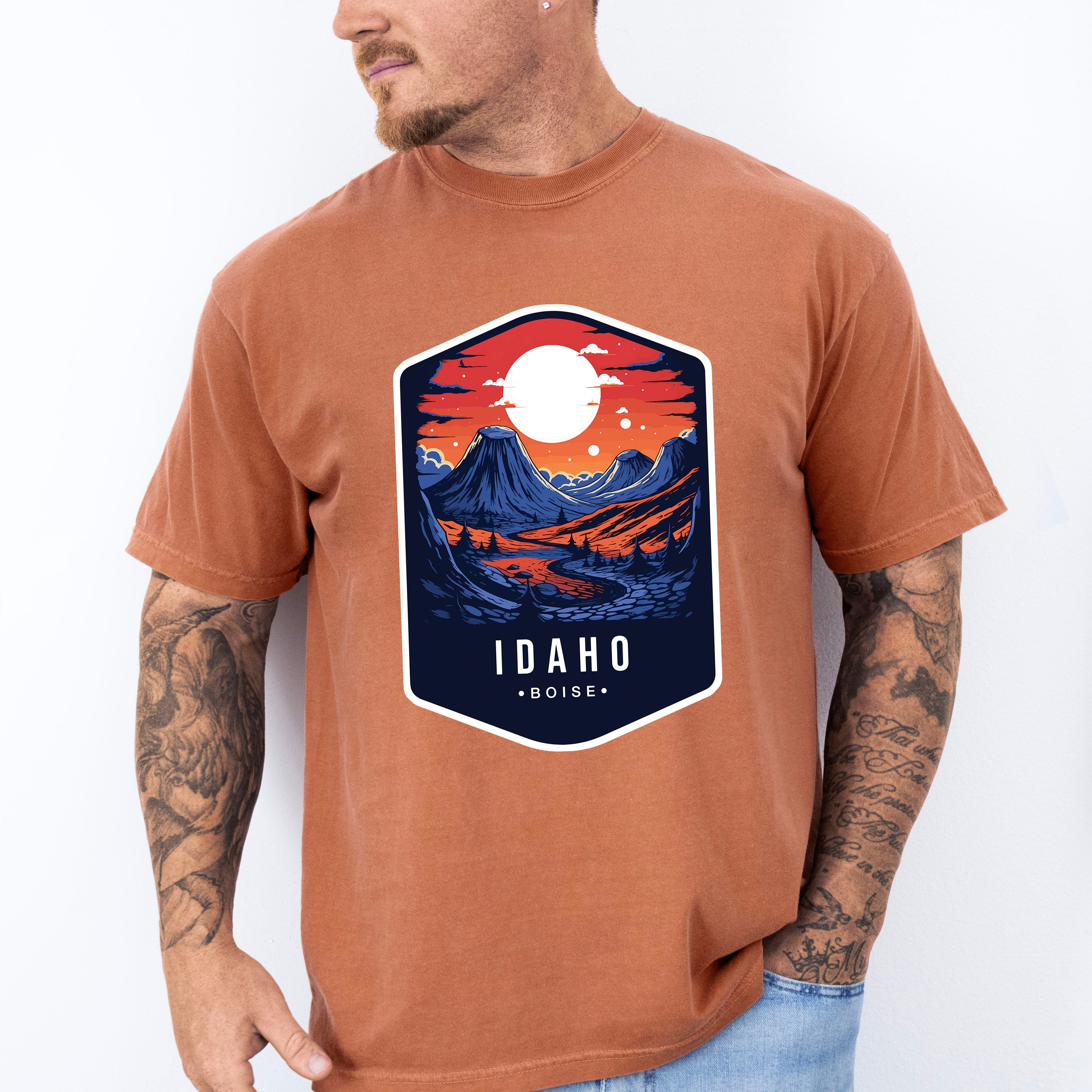 Idaho Boise - States &amp; Cities Unisex Crewneck T-Shirt Sweatshirt Hoodie