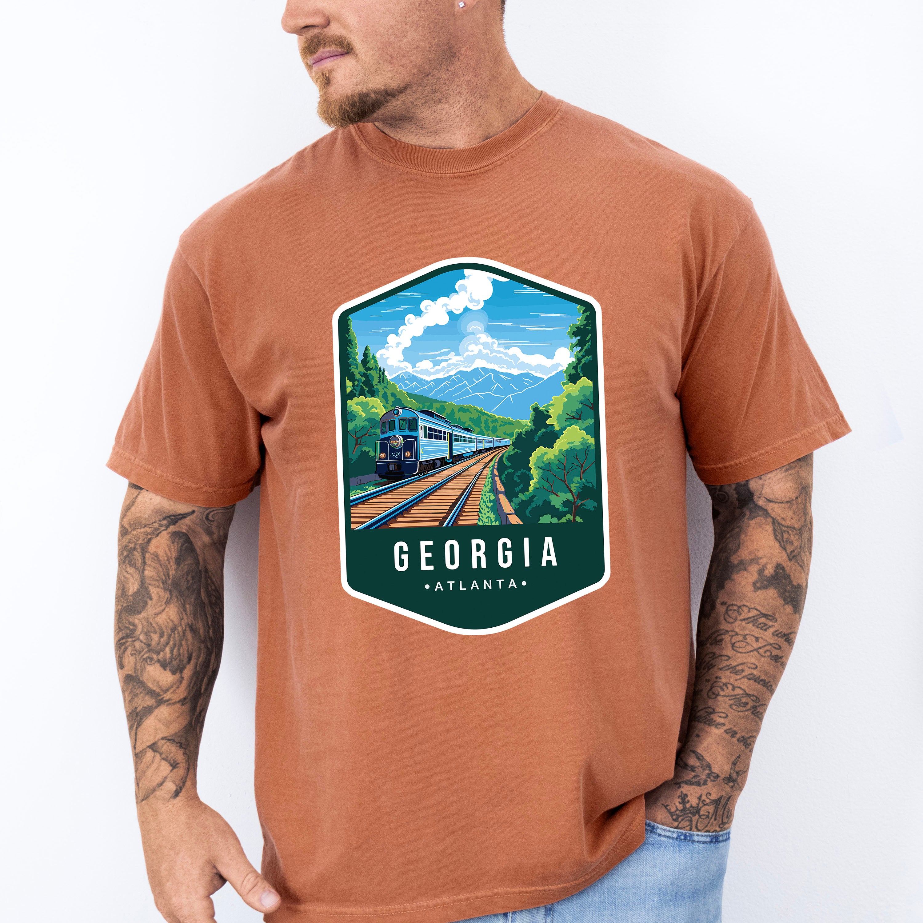 Georgia Atlanta - States &amp; Cities Unisex Crewneck T-Shirt Sweatshirt Hoodie