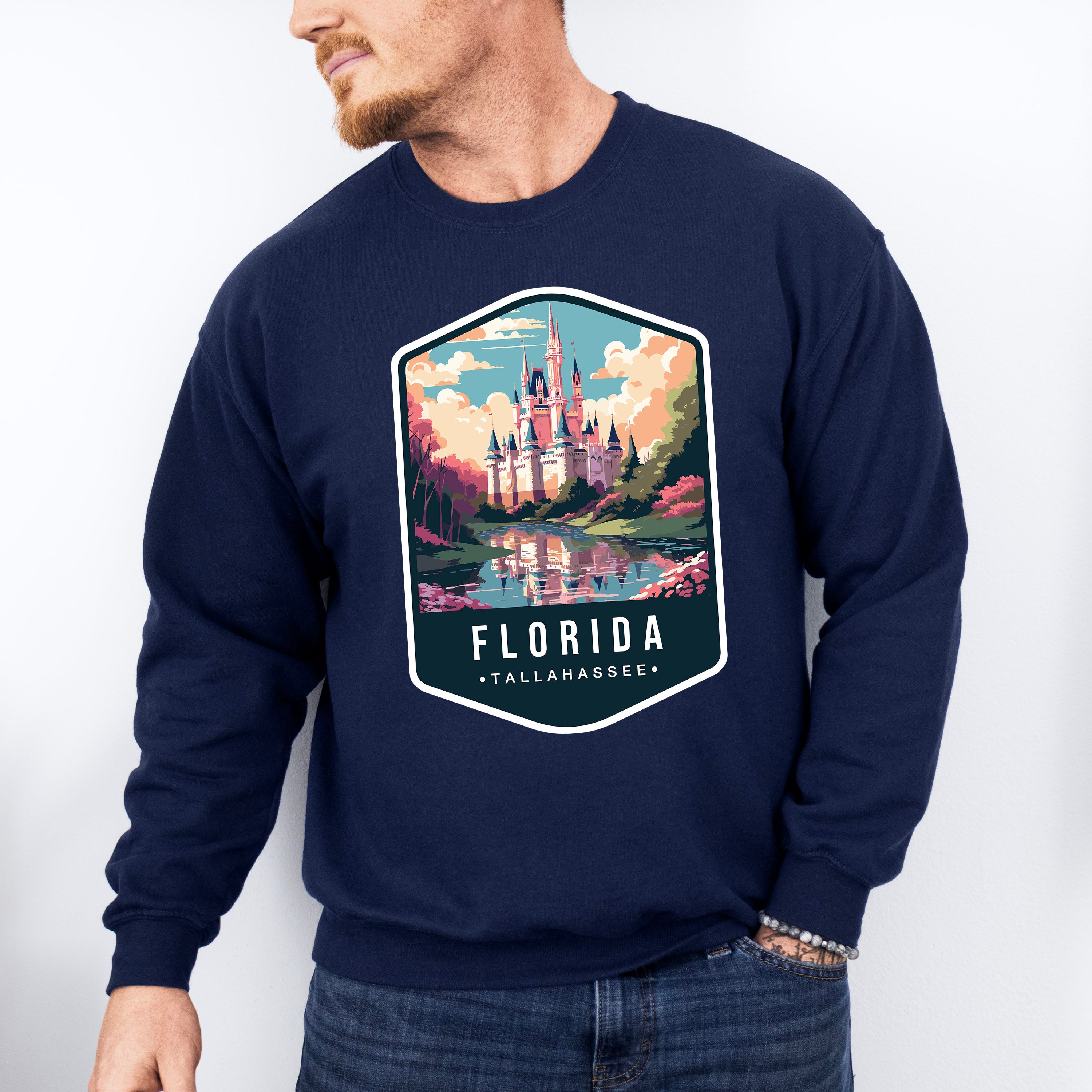 Florida Tallahassee - States &amp; Cities Unisex Crewneck T-Shirt Sweatshirt Hoodie