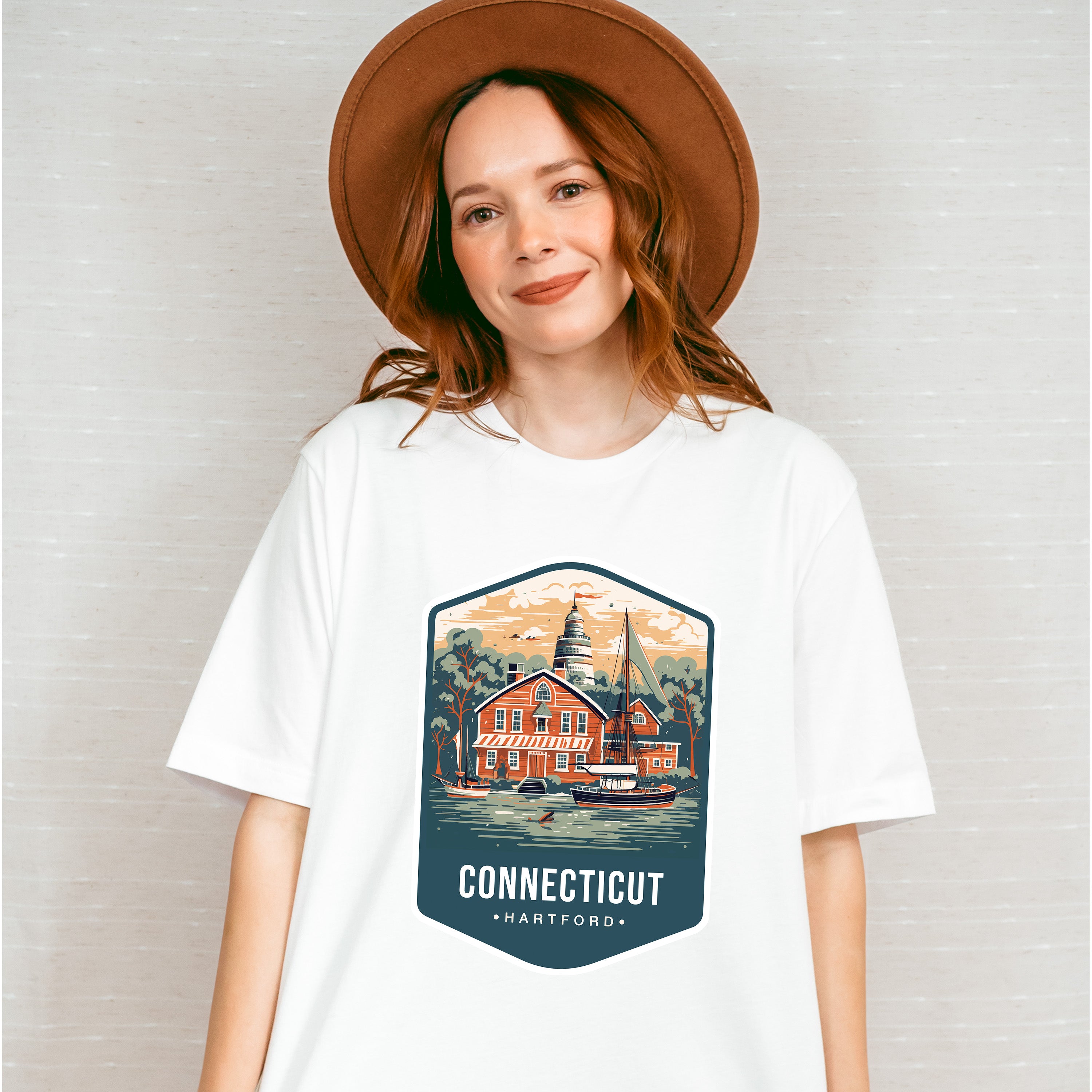 Connecticut Hartford - States &amp; Cities Unisex Crewneck T-Shirt Sweatshirt Hoodie