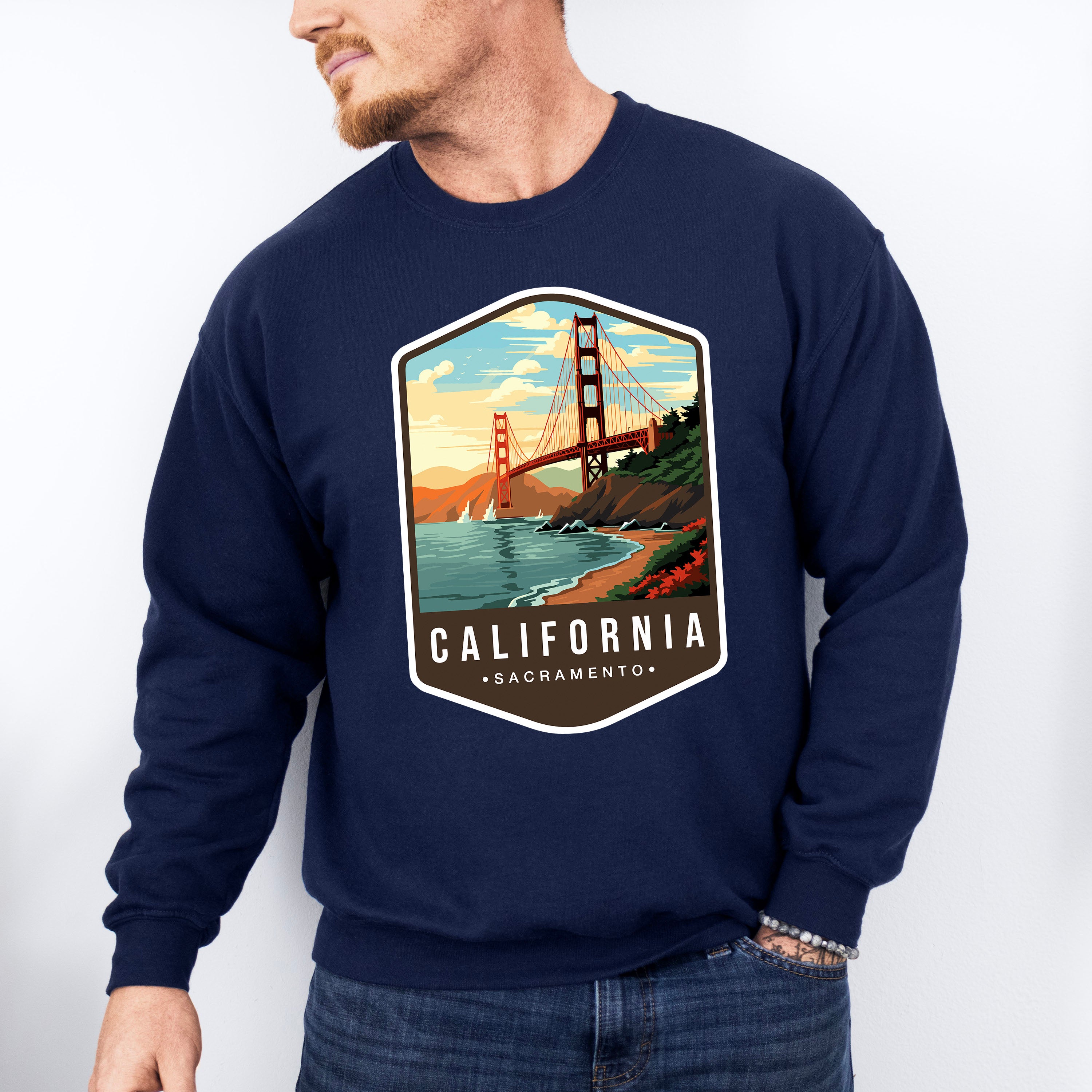California Sacramento - States &amp; Cities Unisex Crewneck T-Shirt Sweatshirt Hoodie
