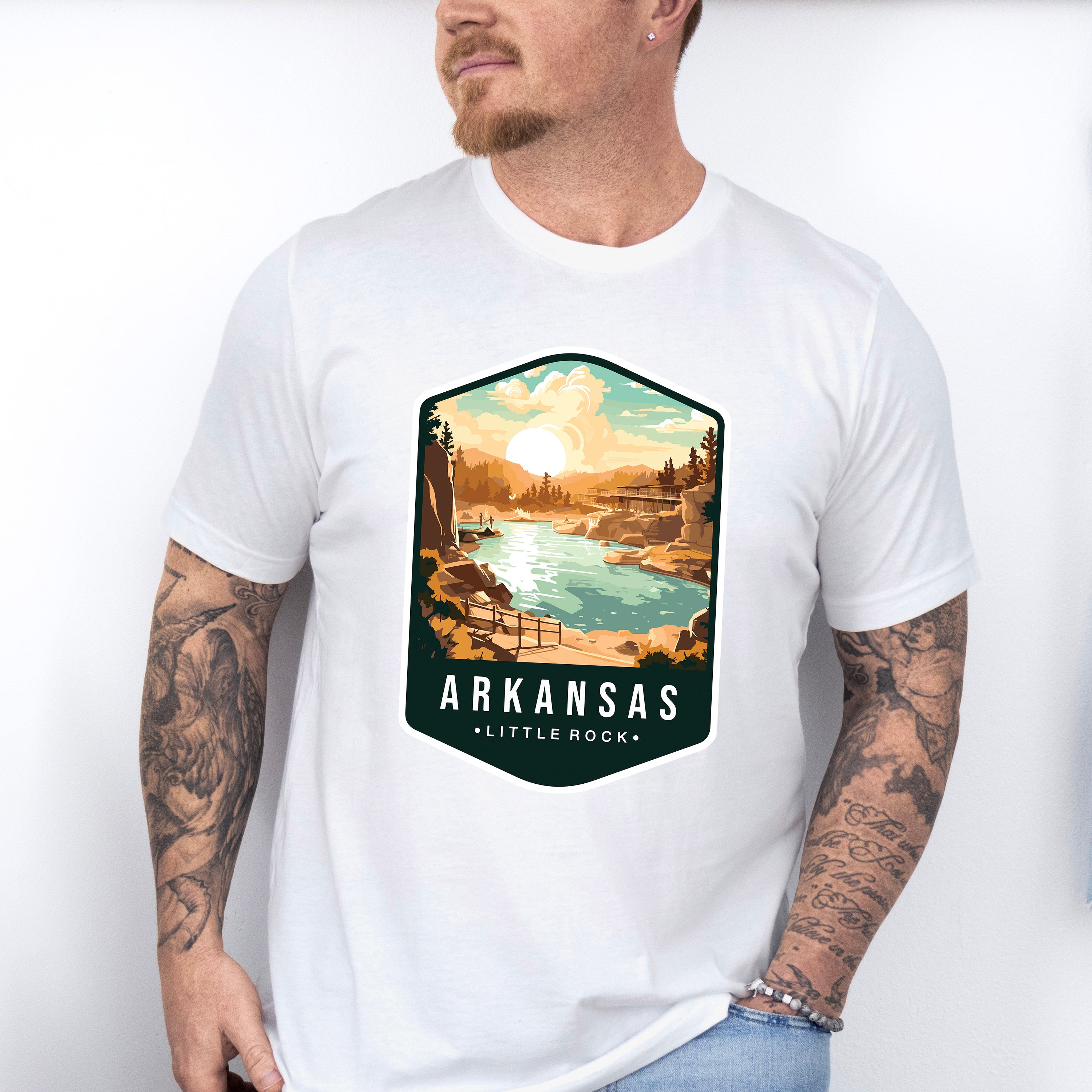 Arkansas Little Rock - States &amp; Cities Unisex Crewneck T-Shirt Sweatshirt Hoodie
