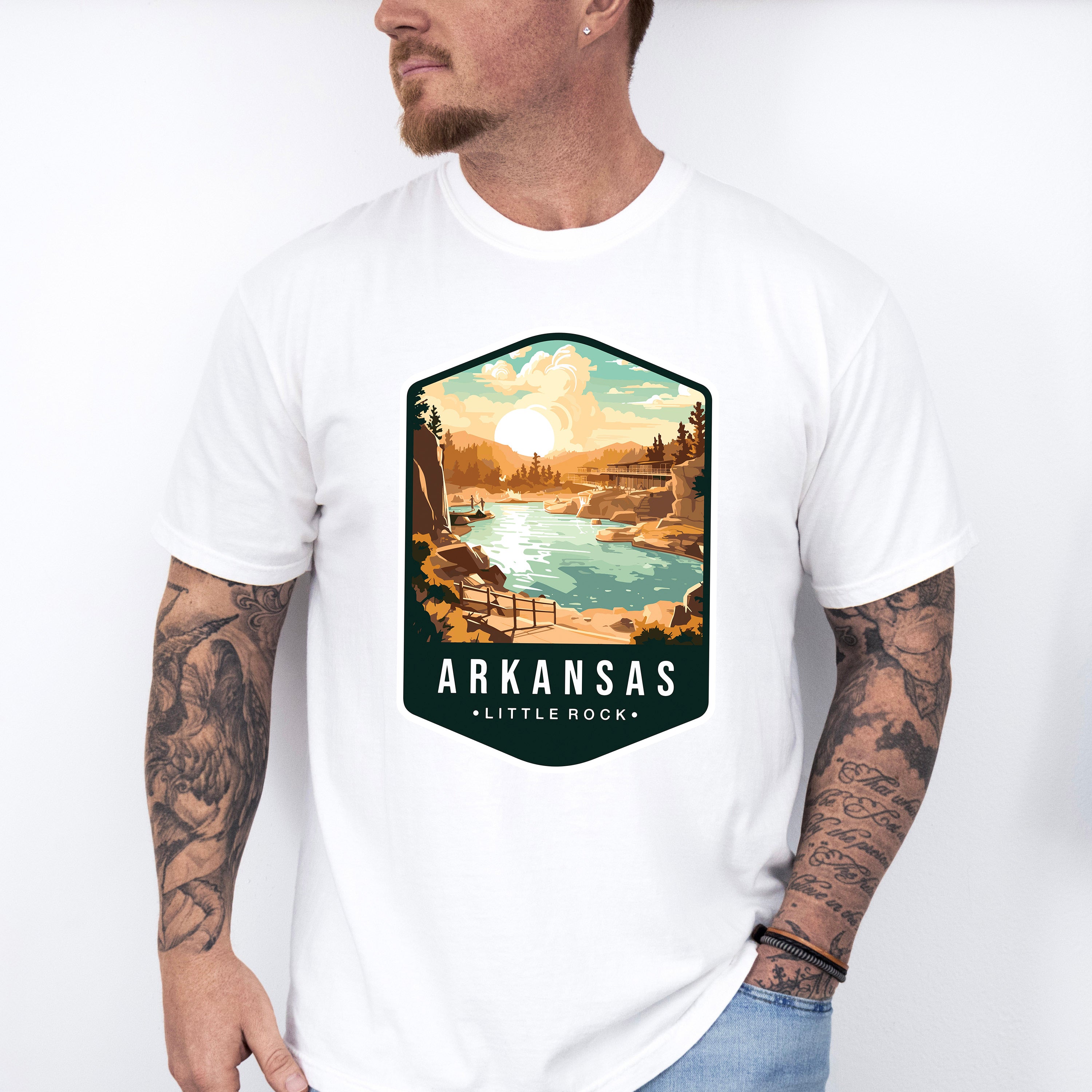 Arkansas Little Rock - States &amp; Cities Unisex Crewneck T-Shirt Sweatshirt Hoodie