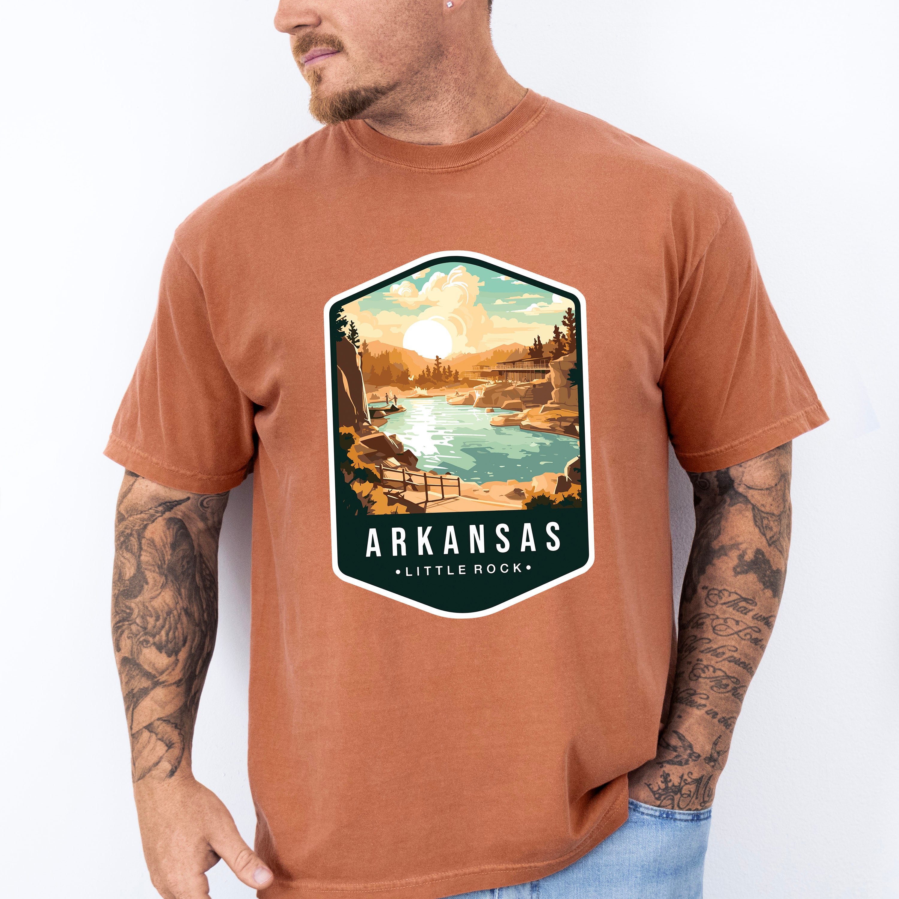Arkansas Little Rock - States &amp; Cities Unisex Crewneck T-Shirt Sweatshirt Hoodie