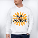 Hello Sunshine Yellow Flower - Spring Unisex Crewneck T-Shirt Sweatshirt Hoodie