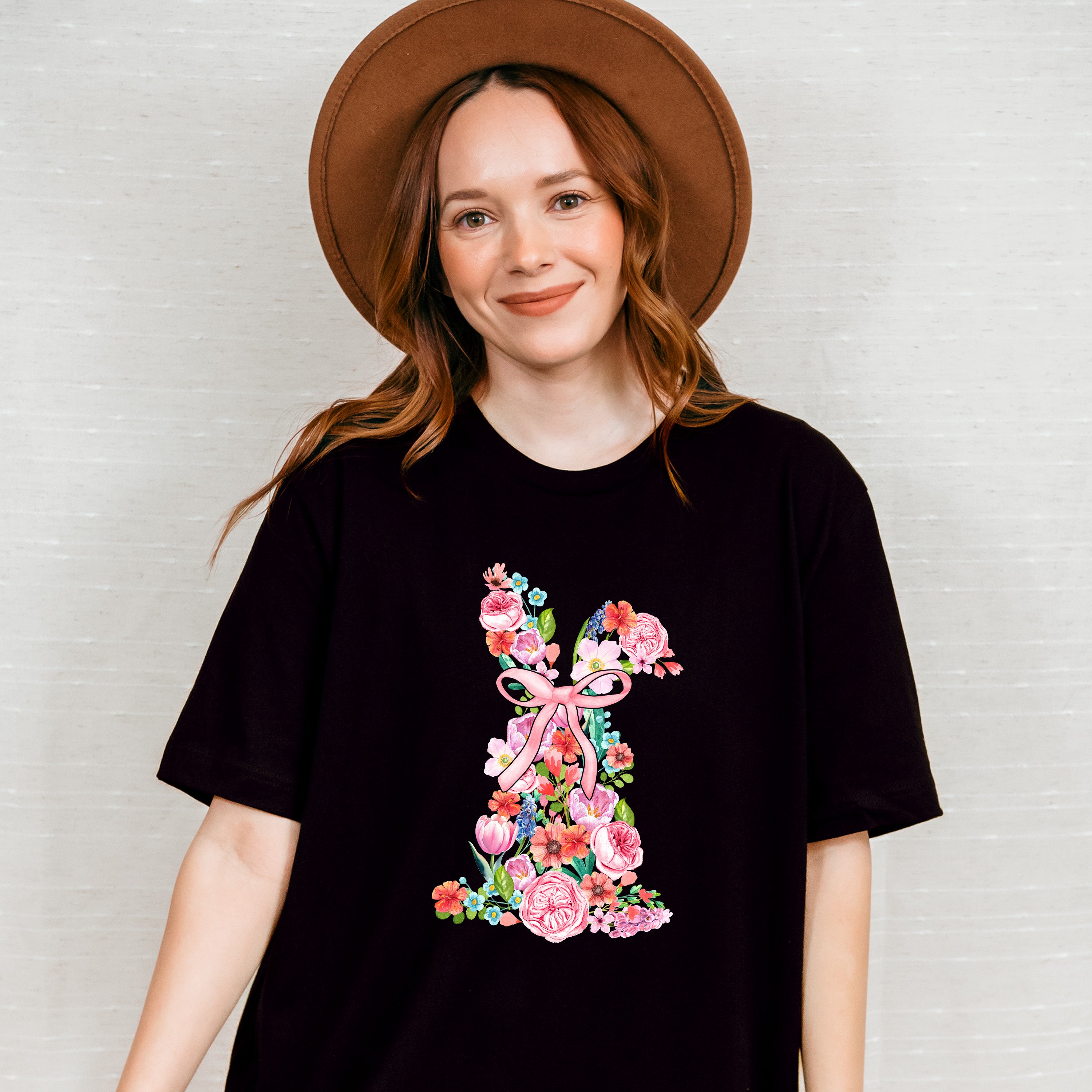 Flower Bunny - Spring Unisex Crewneck T-Shirt Sweatshirt Hoodie