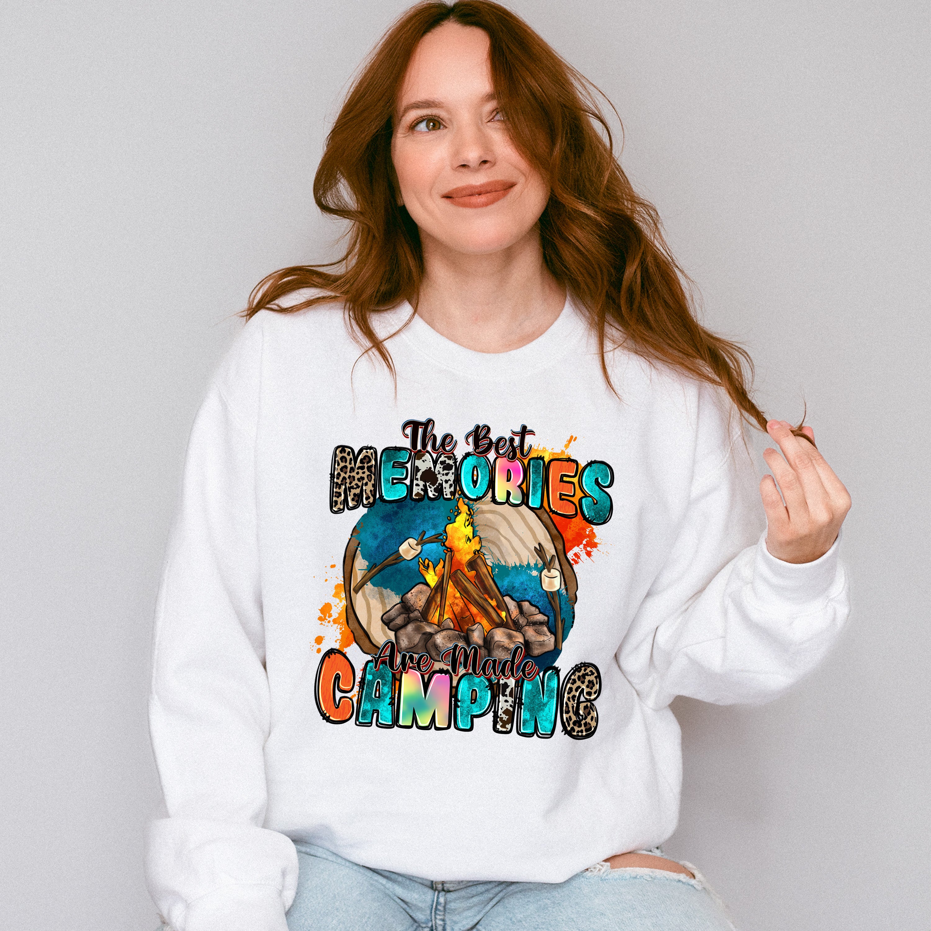 The Best Memories Are Made Camping Design - Camping Unisex Crewneck T-Shirt Sweatshirt Hoodie