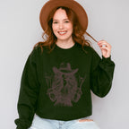 Cowgirl Brown Design - Cowgirl Unisex Crewneck T-Shirt Sweatshirt Hoodie