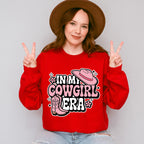 In My Cowgirl Era Pink Boots And Hat - Cowgirl Unisex Crewneck T-Shirt Sweatshirt Hoodie