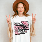 In My Cowgirl Era Pink Boots And Hat - Cowgirl Unisex Crewneck T-Shirt Sweatshirt Hoodie