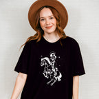 Cool Cowgirl Riding - Cowgirl Unisex Crewneck T-Shirt Sweatshirt Hoodie