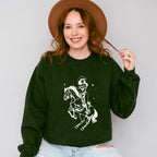 Cool Cowgirl Riding - Cowgirl Unisex Crewneck T-Shirt Sweatshirt Hoodie