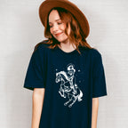 Cool Cowgirl Riding - Cowgirl Unisex Crewneck T-Shirt Sweatshirt Hoodie