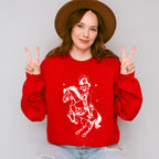 Cool Cowgirl Riding - Cowgirl Unisex Crewneck T-Shirt Sweatshirt Hoodie