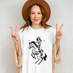 Cool Cowgirl Riding - Cowgirl Unisex Crewneck T-Shirt Sweatshirt Hoodie