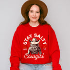 Stay Salty Cowgirl Matt 5:13 - Cowgirl Unisex Crewneck T-Shirt Sweatshirt Hoodie