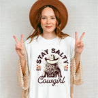 Stay Salty Cowgirl Matt 5:13 - Cowgirl Unisex Crewneck T-Shirt Sweatshirt Hoodie