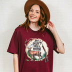 Born To Hunt Forced To Work Design - Hunting Theme Unisex Crewneck T-Shirt Sweatshirt Hoodie