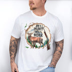 Born To Hunt Forced To Work Design - Hunting Theme Unisex Crewneck T-Shirt Sweatshirt Hoodie