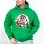 Born To Hunt Forced To Work Design - Hunting Theme Unisex Crewneck T-Shirt Sweatshirt Hoodie