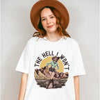 The Hell I Won't Cowgirl Design - Cowgirl Unisex Crewneck T-Shirt Sweatshirt Hoodie
