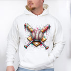 Baseball Pink And Blue Design - Baseball Unisex Crewneck T-Shirt Sweatshirt Hoodie