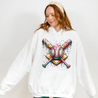 Baseball Pink And Blue Design - Baseball Unisex Crewneck T-Shirt Sweatshirt Hoodie